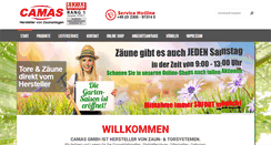 Desktop Screenshot of camas.de